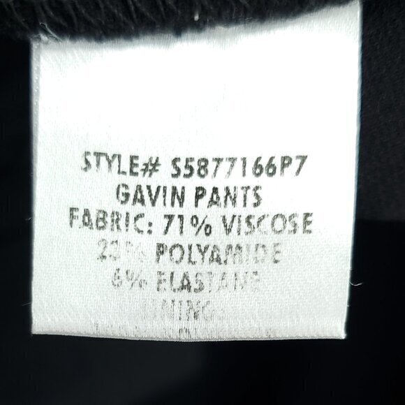 Diane Von Furstenberg Gavin Pants Wide Leg Stretch Ponte Mid-Rise 6 Black - Picture 14 of 16